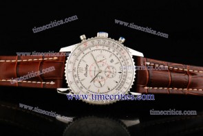 Breitling TriBrl155 Montbrillant 01 White Dial Steel Watch