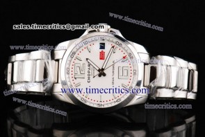 Chopard Trichp121 Mille Miglia GT XL Steel Watch White Dial