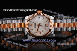 Rolex TriROL379 Datejust Sliver Dial Two Tone Watch