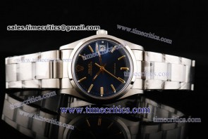 Rolex TriROL357 Date Blue Dial Steel Watch