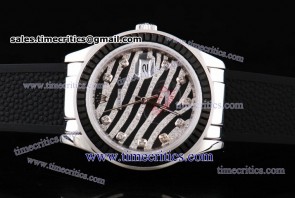 Rolex TriROL1505 Datejust Royal Black Black and Diamond Dial Steel Watch