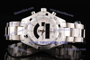 Tag Heuer TcrTHA012 Aquaracer 2000 Chronotimer White Dial Steel Watch