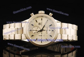 Tag Heuer TcrTCC249 Carrera 1887 Chrono Sliver Dial Steel Watch 7750 Coating