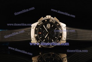 Tag Heuer TcrTHA045 Aquaracer 500M 16 Chrono Black Dial Black Rubber Steel Watch