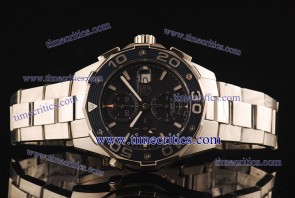 Tag Heuer TcrTHA049 Aquaracer Automatic 500M 5 Chrono 1:1 Original Blue Dial Steel Watch