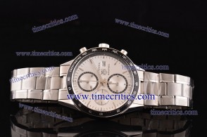 Tag Heuer TcrTCC293 Carrera Calibre 16 Sliver Dial Three Subdials Steel Watch