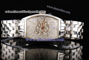 Franck Muller TriFRM130 Color Dreams Grey Guilloche Dial Steel Watch