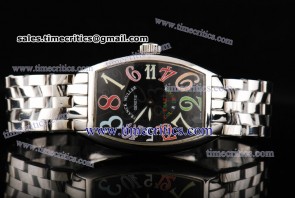 Franck Muller TriFRM132 Color Dreams Black Dial Steel Watch