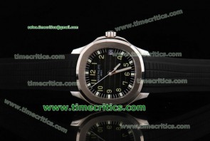 Patek Philippe TriPP001 Aquanaut Black Dial Black Rubber Steel Watch